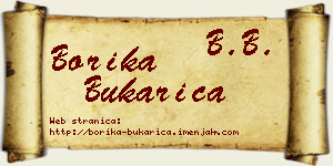 Borika Bukarica vizit kartica